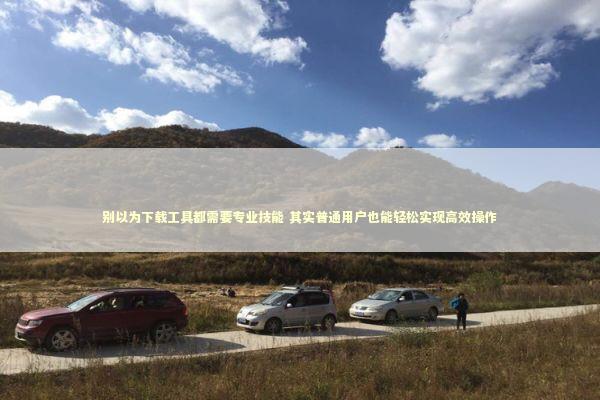别以为下载工具都需要专业技能 其实普通用户也能轻松实现高效操作 新闻